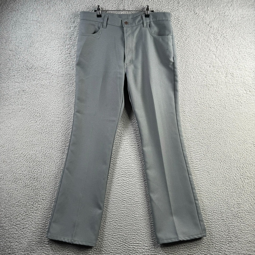Vintage Levis Pants Mens 36x32 (Fits 36x31) Gray Sta Prest 517 Bootcut Western
